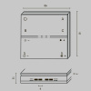Беспроводная панель управления Maytoni Lighting control Zigbee DRC035-Z-8-B