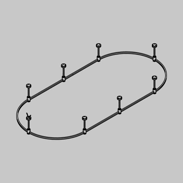 Основание Short для трековых светильников Maytoni Technical Flarity TFC-Flar-S01-BS