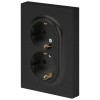 Розетка ЭРА Arktik 16-2104-05 двойная с заземлением 2X2P+E Schuko 16А-250В антрацит Б0070448