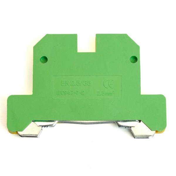 Зажим наборный изолированный (винтовой) 2,5 мм2 (JXB 2,5), желтый,зеленый LD551-4-25 ЗНИ 49486