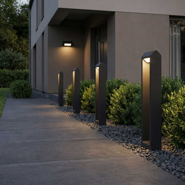 Уличный светодиодный светильник Elektrostandard Dors F LED (35163/F) 3000K черный a072078