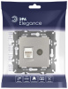 Розетка ЭРА Elegance 14-3110-16 RJ45+TV, титан Б0065768