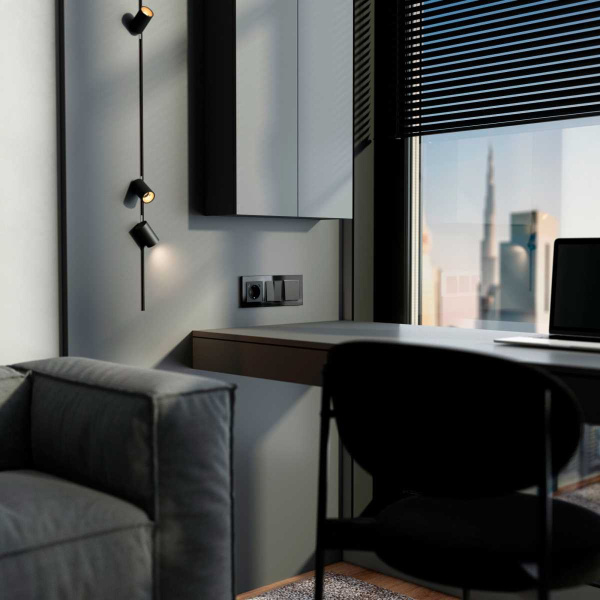 Рамка Werkel Favorit на 3 поста черный W0031108 4690389159787