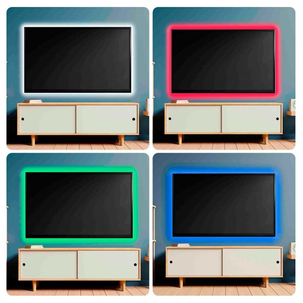 Светодиодная лента Apeyron 7,2W/m 30LED/m 5050SMD разноцветная 1M 10-69 Светодиодная лента Apeyron 7,2W/m 30LED/m 5050SMD разноцветная 1M 10-69