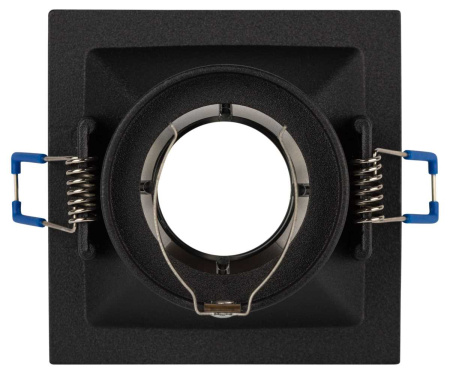 Светильник встраиваемый декоративный ЭРА KL102 BK/GD под лампу MR16 GU5.3 черный/золото Б0056358