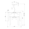 Подвесная люстра Eurosvet Claire 60170/8 золото Smart