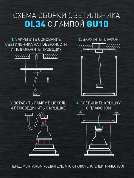 Накладной светильник ЭРА OL34 WH Б0056382