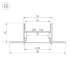 Профиль Arlight SL-LINIA45-FANTOM-2000 ANOD 027160