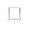 Профиль Arlight SL-SLIM20-H20-3000 ANOD 036038