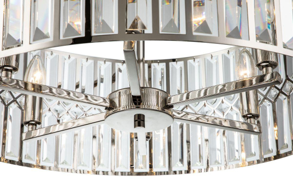 Подвесная люстра iLamp Triumph 6122-600 Nickel