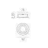 Светильник встраиваемый MR16/GU10 max 1x12Вт Singo Base Lightstar 011620