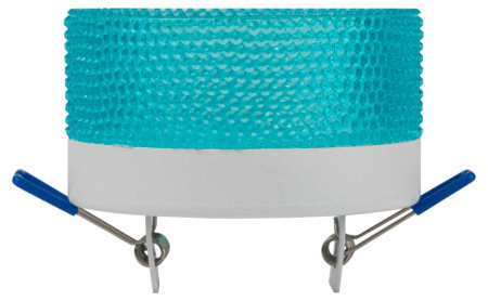 Светильник встраиваемый ЭРА DK97 WH/Blue под лампу GX53 белый/голубой Б0057458