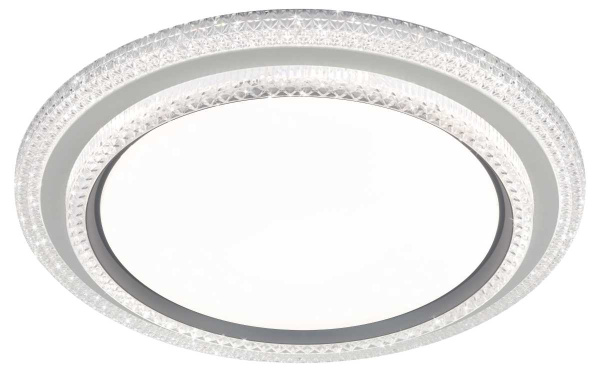 Светильник потолочный светодиодный ЭРА SPB-6 Sunny 86W-3K-6,5K-RC WH+GR с ДУ Б0070185