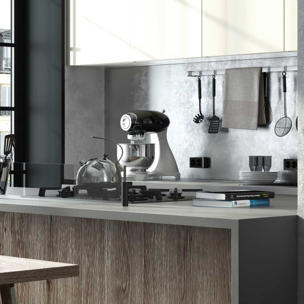 Розетка двойная с заземлением Werkel Gallant черный/хром W5072135 4690389164705