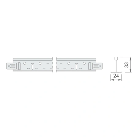 Профиль главный Armstrong Retail 24 Zn 3600x33 мм белый
