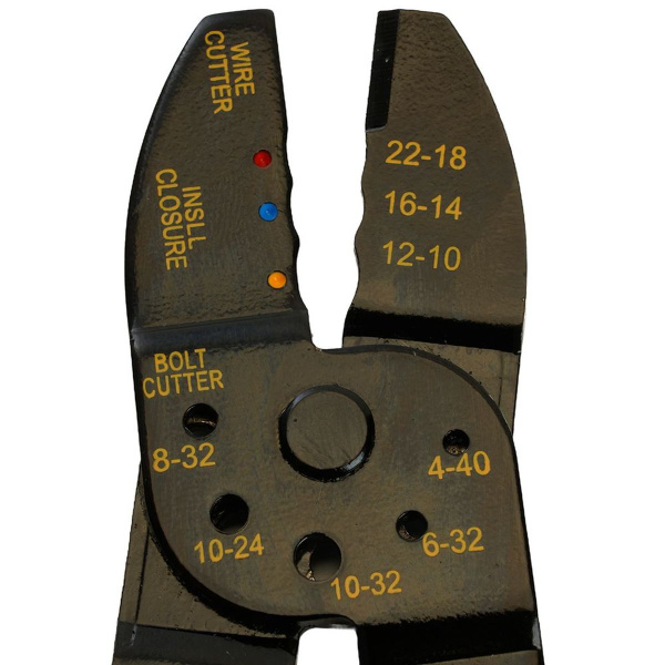 Пресс клещи многофункциональные: обрезка, обжим, снятие изоляции (от 0,75 до 6 мм2) WSC-008 49614