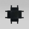 Соединитель четырёхсторонний для накладного шинопровода Elektrostandard Flat Magnetic 85003/00 черный a063738
