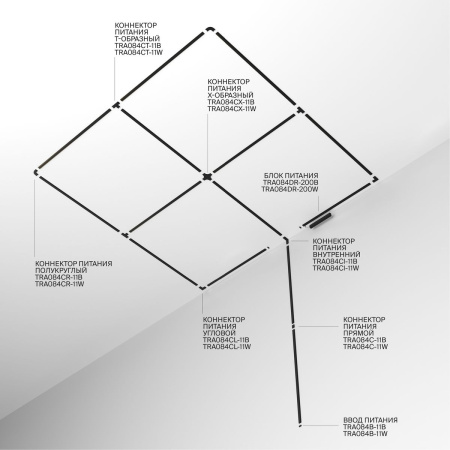 Шинопровод Maytoni Technical Busbar trunkings Radity TRX084EC-111B