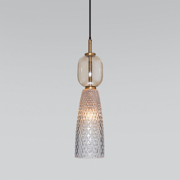 Подвесной светильник Eurosvet Glossy 50211/1 янтарный