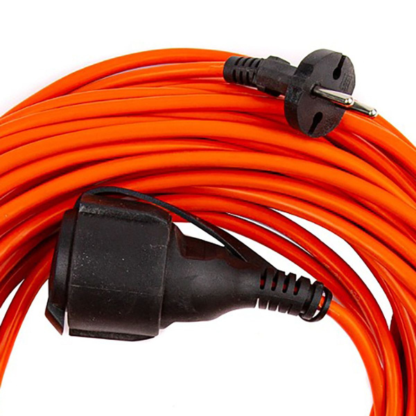 Удлинитель-шнур 1-местный ПВС б/з 2*1,5мм2, IP54, 30м, 16А Standart STD08-21-30 50341