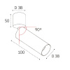 Потолочный светильник Italline IT02-023 black 3000K