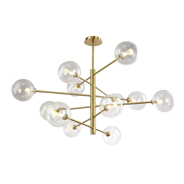 Подвесная люстра Crystal Lux Marzo SP12 Bronze/Transparente