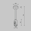 Крепление потолочное Maytoni Technical Accessories for tracks Flarity TRA156C-SL1-B