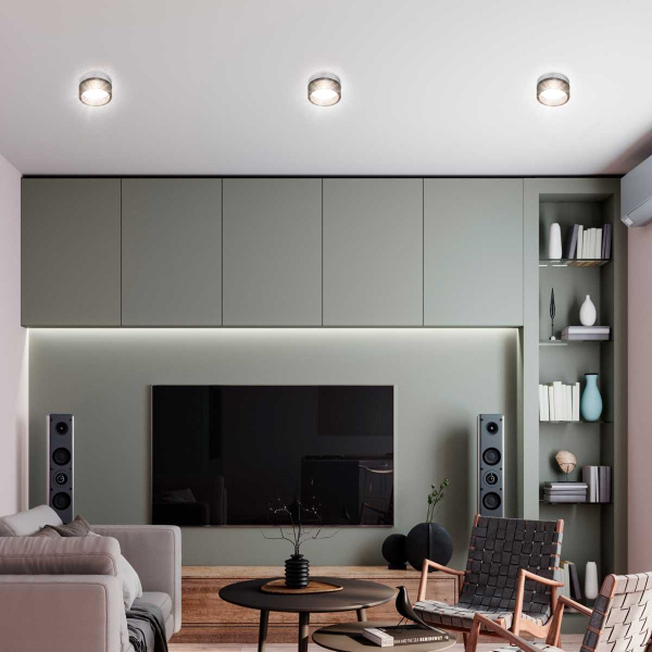 Светильник встраиваемый ЭРА DK97 CH/BK под лампу GX53 хром/черный Б0057462