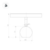 Трековый светодиодный светильник Arlight Mag-Orient-Orb-R60-10W Warm3000 036808