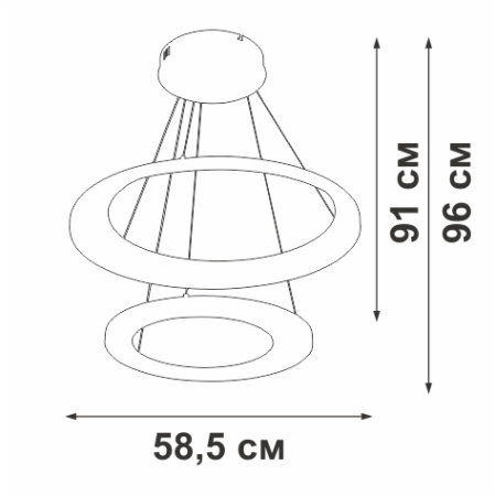 Люстра Vitaluce V2695-1/2S