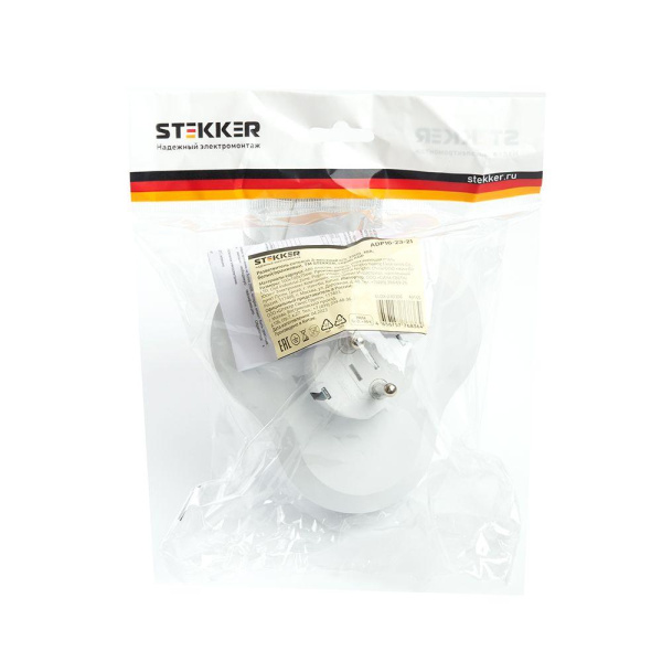 Разветвитель сетевой Stekker 3гн с/з ADP16-23-21 49165