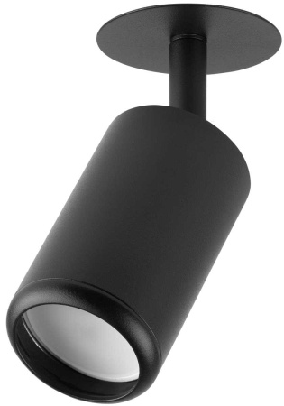 Светильник встраиваемый алюминиевый ЭРА KL106 BK под лампу MR16 GU10 черный матовый Б0061623