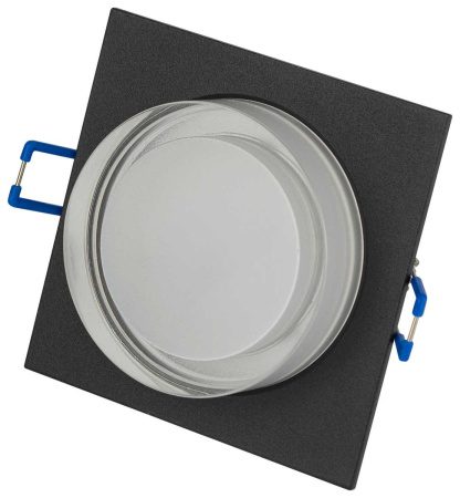 Светильник встраиваемый декоративный ЭРА DK108 BK под лампу MR16 GU5.3 черный Б0058399