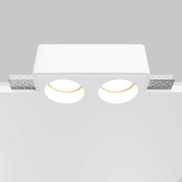 Встраиваемый светильник Maytoni Technical Gyps Modern DL123-GU10-02-W
