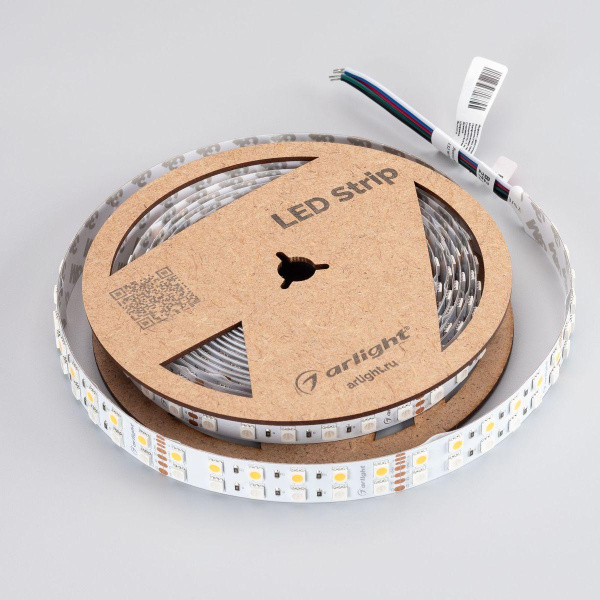 Светодиодная лента Arlight 32W/m 144Led/m 5060SMD разноцветный/теплый белый 5M RT-B144-19mm 24V RGBW-Warm 012327(3)