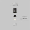 Встраиваемый светильник Maytoni Technical DL123-10W-2.7K-W