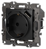 Розетка ЭРА Серия 12 12-4108-12 2P+E 16A-250В со шторками с USB type-A+C 5В-3А графит Б0067700