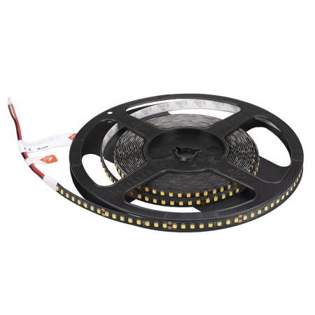 Светодиодная лента Arlight 12W/m 160Led/m 2835SMD теплый белый 5M RT-A160-BLACK-8mm 24V Warm3000 029426(2)
