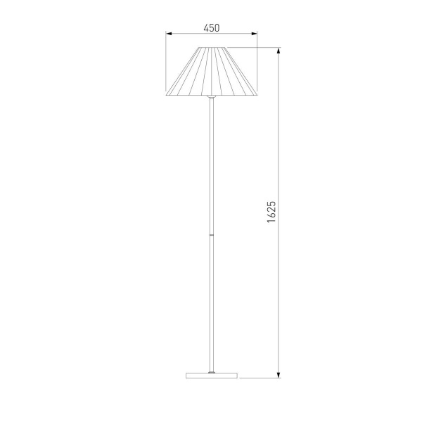 Торшер Eurosvet Peony 01133/1 хром/графит