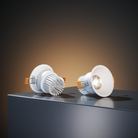 Встраиваемый светодиодный светильник Elektrostandard Lin 15266/LED 7W 3000K WH белый a063925