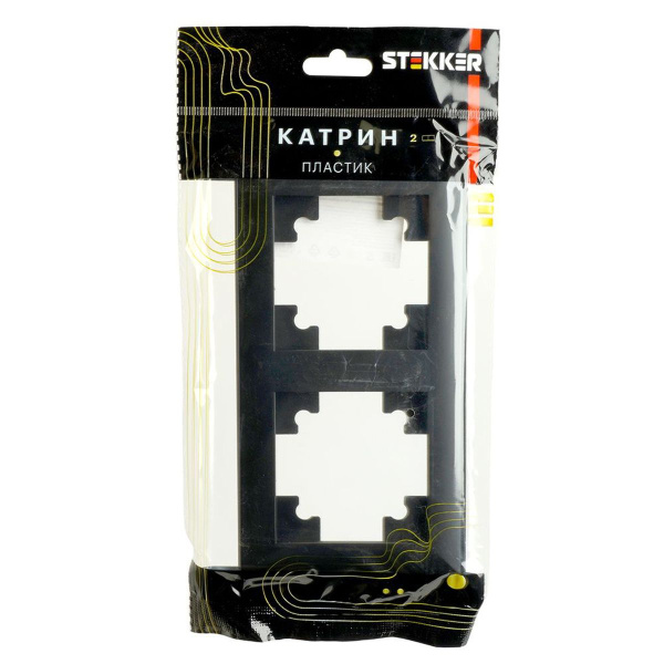 Рамка 2-постовая Stekker Катрин черный PFR00-7001-05 39813