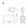 Трековый светодиодный светильник Arlight LGD-Gera-4TR-R55-10W Warm3000 033035