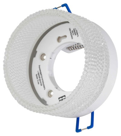 Светильник встраиваемый ЭРА DK97 WH/TR под лампу GX53 белый/прозрачный Б0057456