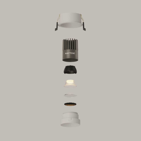Встраиваемый светильник Maytoni Technical DL115-10W-3K-W