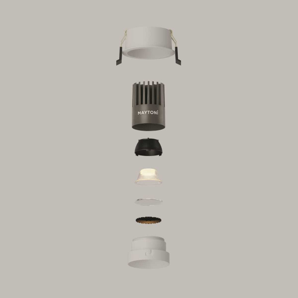 Встраиваемый светильник Maytoni Technical DL115-10W-3K-W