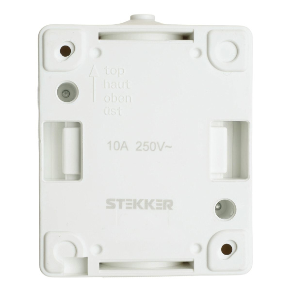 Переключатель одноклавишный Stekker Велена серый-графит PSW10-112-54 32756