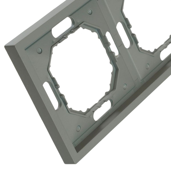 Рамка STEKKER, PFR00-5003-10  3-местная, серия Эмили, платиново-серый, soft touch 49964