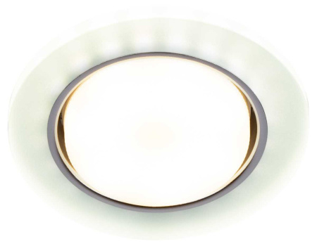 Светильник встраиваемый cо светодиодной подсветкой ЭРА DK LD51 FR под лампу GX53 белый матовый Б0057465