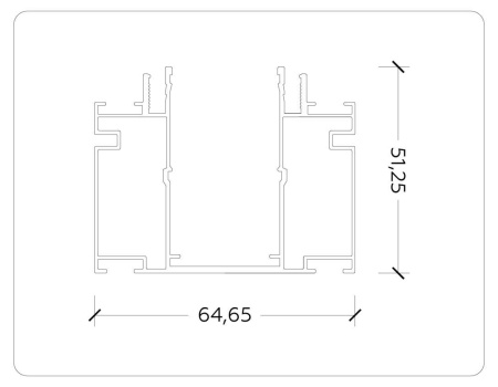 Шинопровод для натяжного потолка Magnetic 220V Ambrella Light GL1025