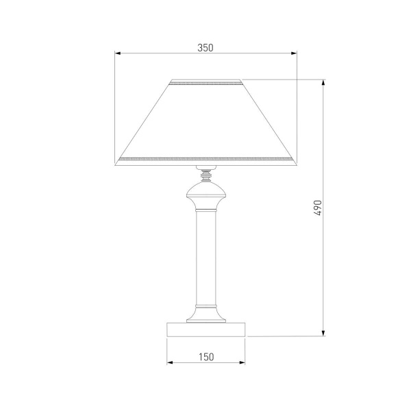Настольная лампа Eurosvet Lorenzo 60019/1 орех
